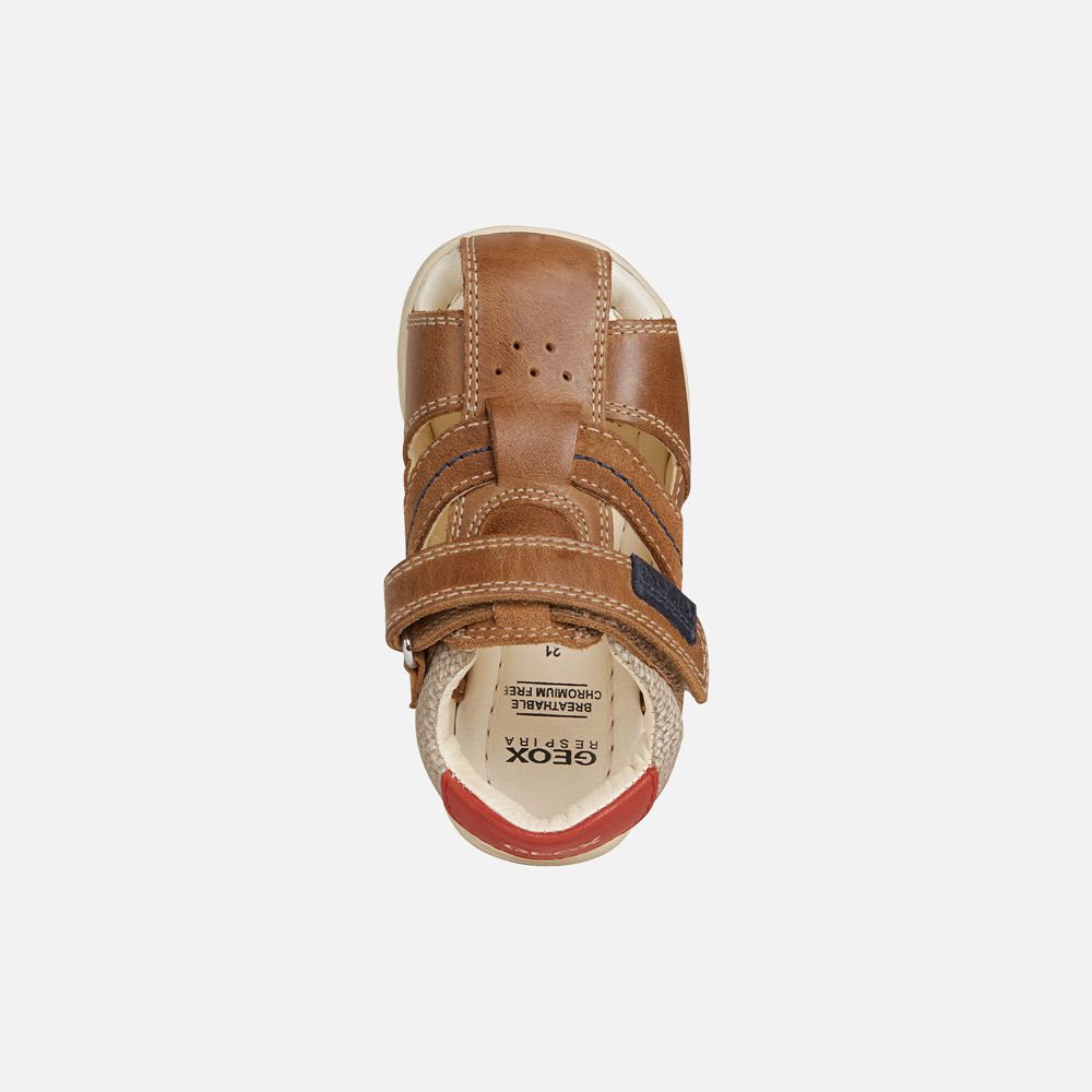 Geox Bebek Sandalet Kahverengi - Alul Boy - OTC-914638